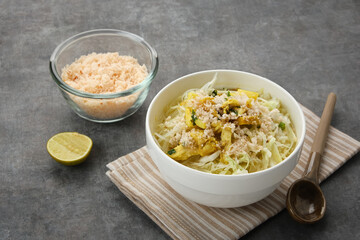 Soto Ayam Lamongan, traditional chicken soup from Indonesia
