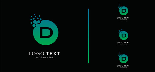 Letter D Logo. D Letter Design Vector