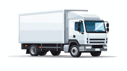 Fototapeta na wymiar Delivery Truck vector flat emoticon. Isolated Truck