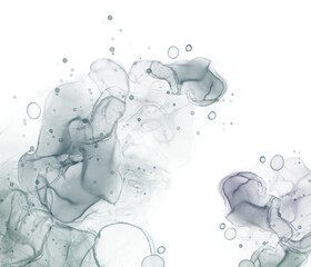 Black Alcohol Ink Watercolor