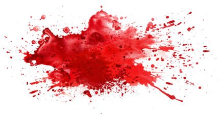 blood or paint splatters isolated on white background,graphic resources,halloween concept	
