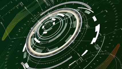 Ready to use, Sci-fi Futuristic UI FUI abstract circular element design, GUI design, Circular Machine elements for monitors as background and machine assets