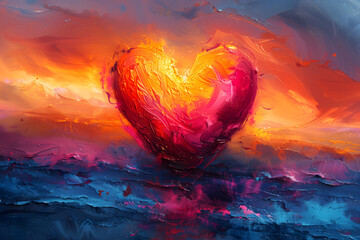 Heart Floating in the Middle of the Ocean