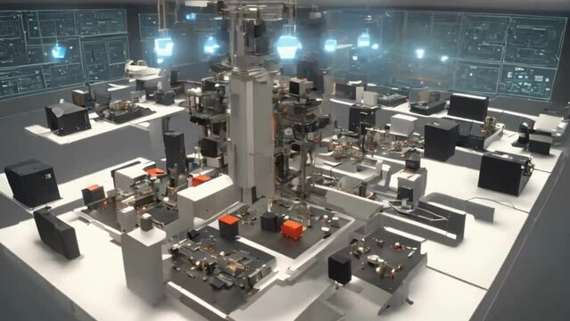 POV shots of a virtual reality simulation of a circuit design environment, allowing engineers to visualize and manipulate electronic components in 3D space.