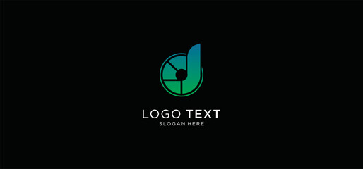 LOGO TEMPLATE LETTER D SIMPLE