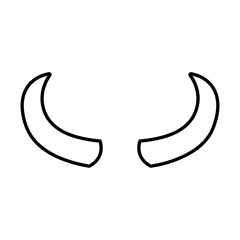 Obraz premium Devil Vector icon. horn illustration sign. evil symbol or logo.