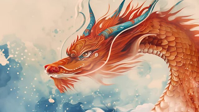 chinese dragon roaring
