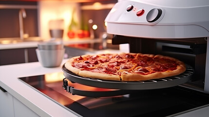 Close up of pizza machine in the kitchen
generativa IA