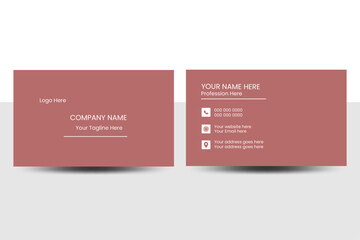 Business card , creative card and business card, Double-sided creative business card template. Vector illustration, Modern Business Card-Creative and Clean Business Card Template .