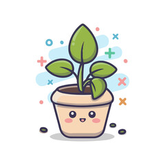 Vector_cute_plant_in_pot