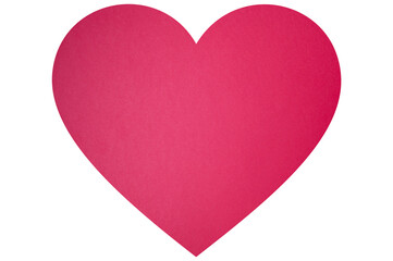 red / pink heart isolated