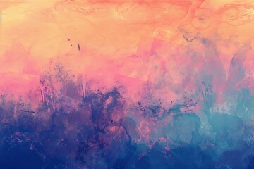 Obraz na płótnie Canvas Abstract vibrant pastel pink peach fuzz and very peri pantone purple gradient background. Texture flowing from pastel pink to purple, evoking a sense of calmness and serenity in the viewer's mind