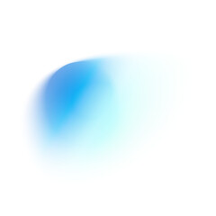 Y2K gradient shapes with blue blur colors. Abstract, fluid color. Flat vector illustration isolated on white.