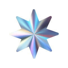 Obraz premium Metallic gradient blending silver, , and pink hues in hologram texture. Flat vector illustration isolated on white background.