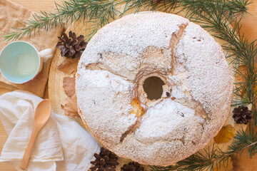 chiffon cake with lemon for breakfast