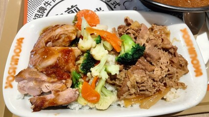 Chinese beef bowl