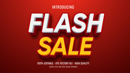 Flash sale editable text effect