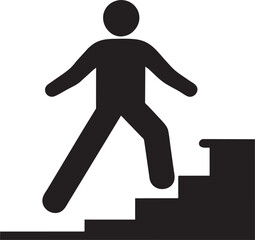 man jump, pictogram