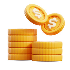 Three-Dimensional Visualization of Dollar Coin Pile