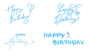 Happy birthday message. Use to decorate a birthday card for someone special