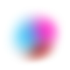 Gradient blur shape on transparent background