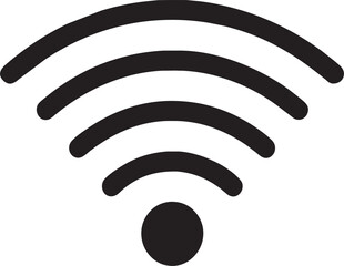 wifi symbol with 3 close lines, pictogram - obrazy, fototapety, plakaty