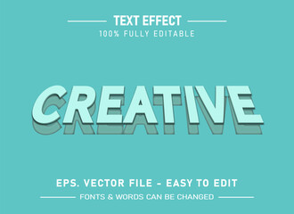CREATIVE editable text effect