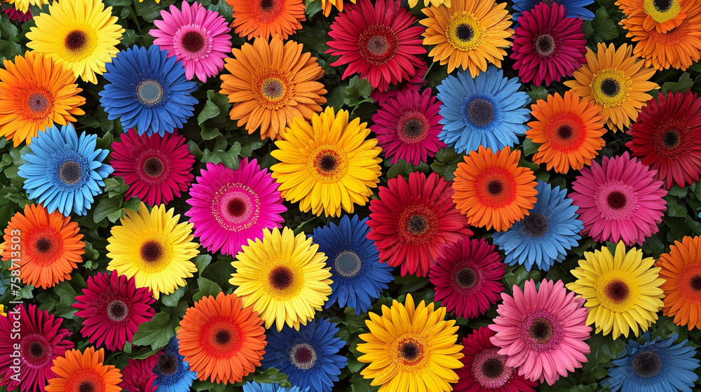 Canvas Prints colorful flower background