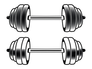 Gym dumbbell silhouette vector. Gym Dumbbell. Fitness Logo Dumbbell Bar. Workout Dumbbell Clipart Silhouette. Barbell Equipment. Gym Barbell. Clipart Vector Dumbbell 