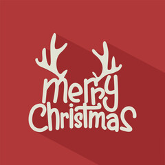  merry christmas logo illustrtation 