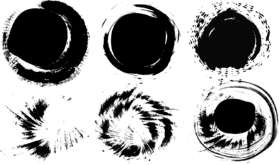 Foto op Plexiglas Vector beautiful handmade black strokes- backgrounds painted by brush.eps8 . Monochrome texture. Paintbrush grunge background.. grunge background, Weathered brushed backdrop. Urban brush wall template © Sukman
