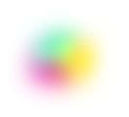 Transparency Blurred Gradient Circle On Transparent Background
