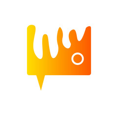 speech bubble gradient icon