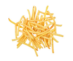 French fries isolated on transparent background. PNG