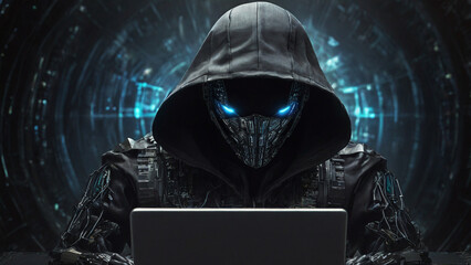 Fototapeta premium robot in cyber environnement