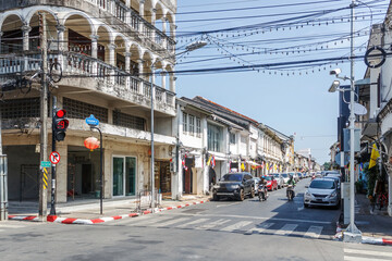 Obraz premium Yaowarat road and Thalang road, Phuket, Thailand