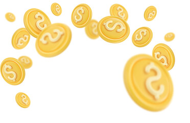 Obraz premium 3D Token Coin Icons