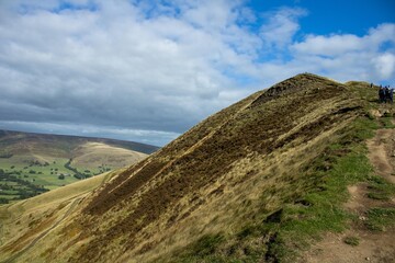 Fototapeta premium Summit of a hill in the Peak District