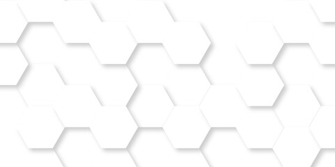 Fototapeta premium Abstract background with hexagons Abstract hexagon polygonal pattern background vector. seamless bright white abstract honeycomb background. 