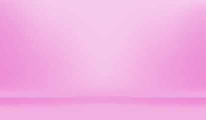 Empty wlight pink studio room with spotlight. 3d render illustration for presentation