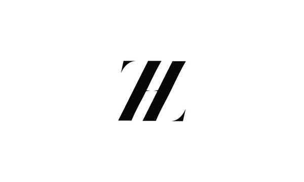 ZH, HZ, Z, H, Abstract Letters Logo monogram