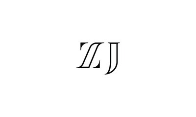 ZJ, JZ, Z, J, Abstract Letters Logo monogram