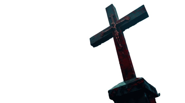 Cross on a transparent background