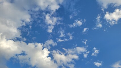 Clouds in the blue sky