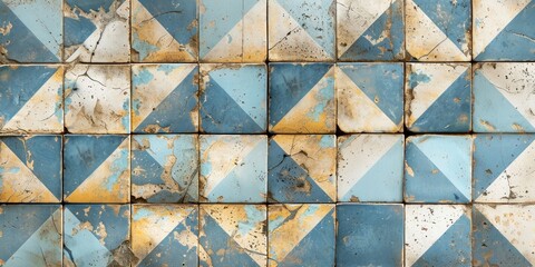Vintage decorative tiles tell tales of yesteryears with rustic charm and patterns