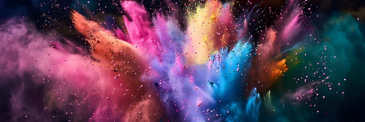 Fototapeten  colored powders used in Holi festivals © john