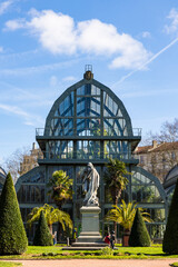 Grandes serres du jardin botanique de Lyon, à l’intérieur du Parc de la Tête d’Or