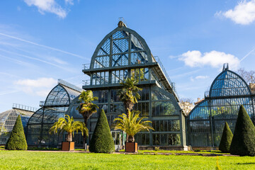 Grandes serres du jardin botanique de Lyon, à l’intérieur du Parc de la Tête d’Or