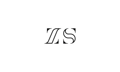 ZS, SZ, Z,S Abstract letters Logo Monogram