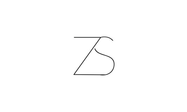 ZS, SZ, Z,S Abstract letters Logo Monogram